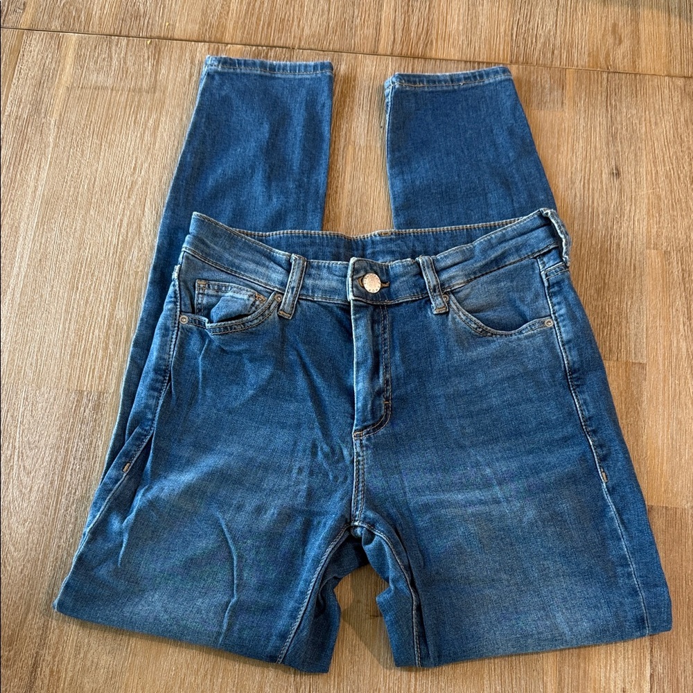 Topshop Moto Mid Rise Skinny Jeans